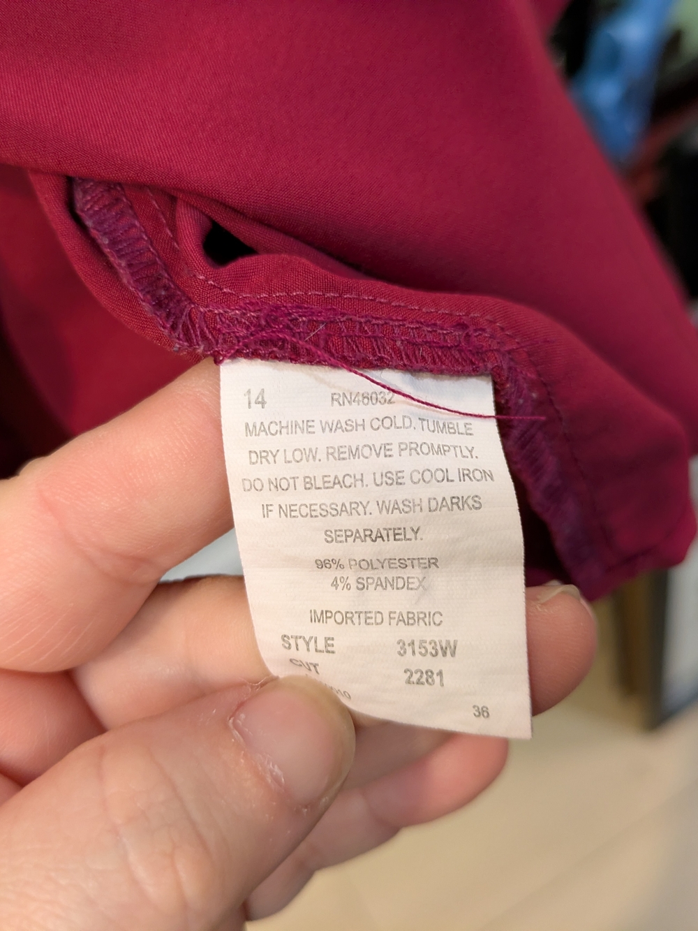 🔴3/$15 N Touch Berry Red Button-Front Tunic Shirt - Picture 7 of 12
